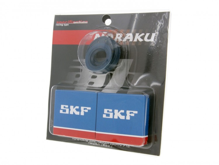 Подшипники коленвала + сальники Naraku [SKF Metall] - Yamaha / Minarelli 50cc 2T