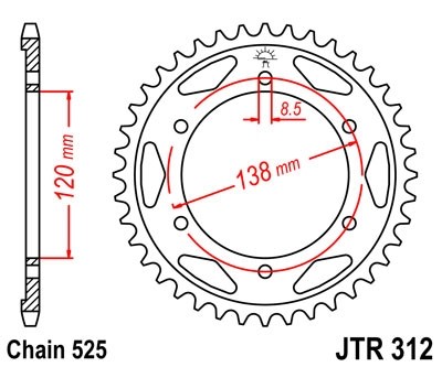 Звезда ведомая JTR312.40
