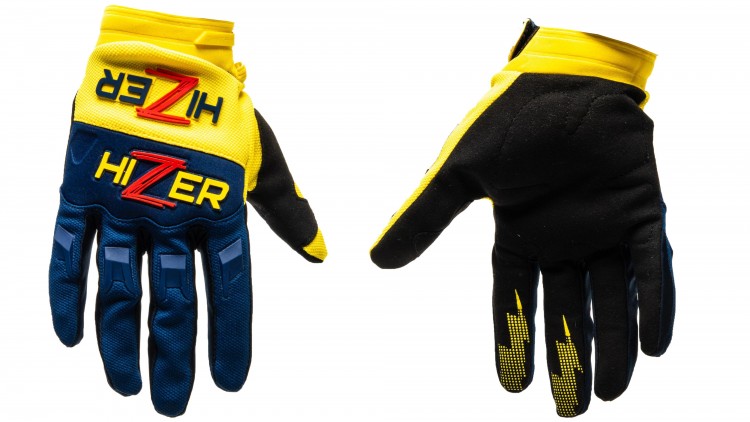 Перчатки  HIZER #5 сине желтые (L)