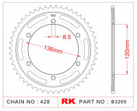 Звезда ведомая RK B3265-51 (JTR1847.51)