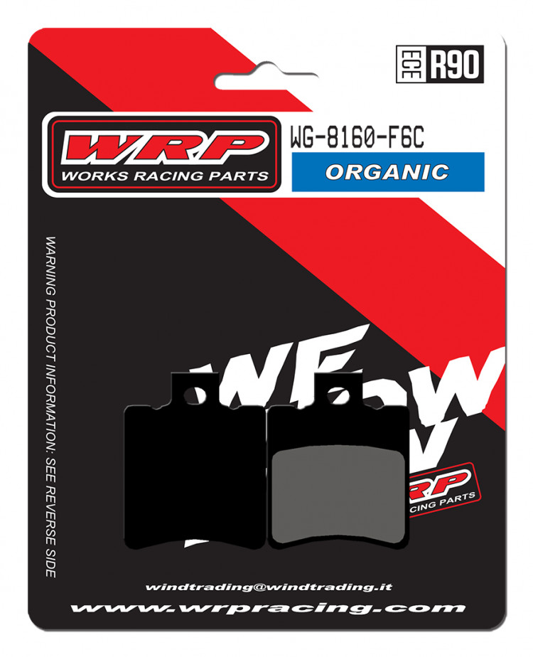 Тормозные колодки WRP WG-8160-F6C (LMP1160 SC / LMP325 / FDB680 / MCB 696 / FA193) S10