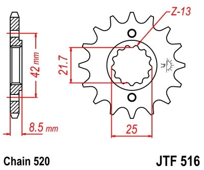 Звезда ведущая JTF516.14
									купить с доставкой Звезда ведущая JTF516.14