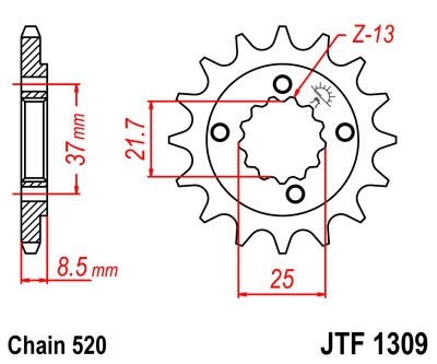 Звезда ведущая JTF1309.15