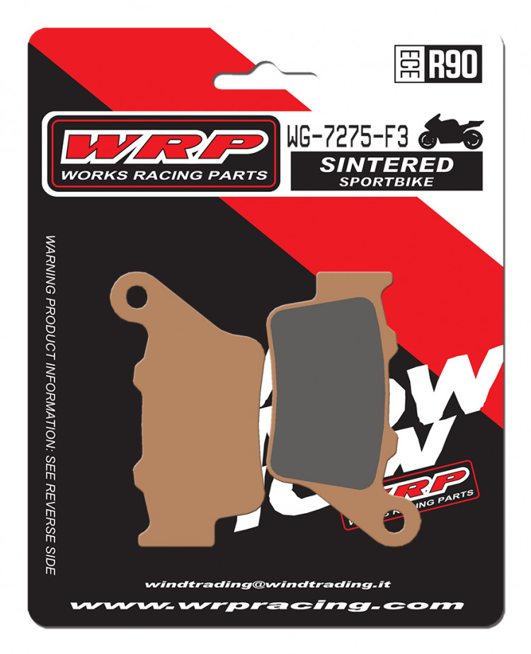 Тормозные колодки WRP WG-7275-F3 (LMP275 SR / FDB2005 / FA208 / FA213)
