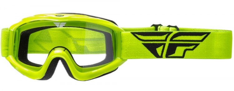Очки для мотокросса FLY RACING FOCUS (2019) Hi-Vis жёлтые, прозрачные