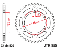 Звезда ведомая JTR855.47