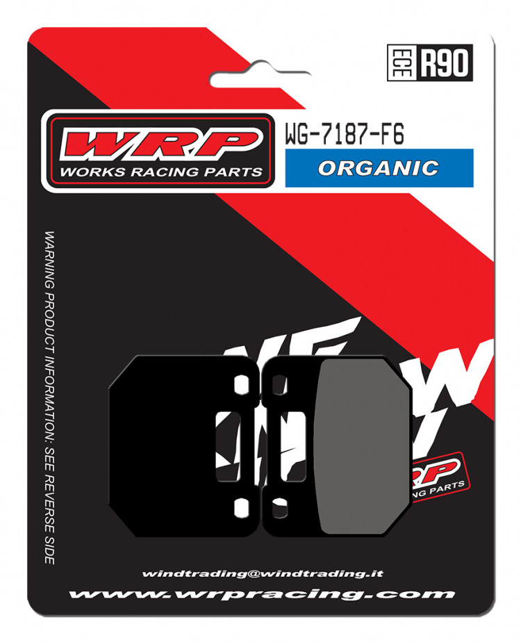 Тормозные колодки WRP WG-7187-F6 (LMP187 ST) четырех поршневой суппорт Stage6 / RPM B4