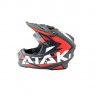 Шлем (кроссовый) Ataki JK801 Rampage красный/серый матовый
