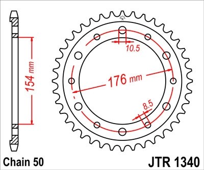 Звезда ведомая JTR1340.44ZBK