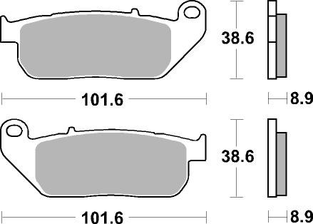 Колодки дискового тормоза AP Racing LMP407 SF  (FDB2179 / FA381)