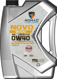 Масло моторное NOMAD Novo 9000 0W-40 (4 л.) API SN PLUS ACEA A3/B4