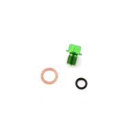 Пробка двигателя сливная с магнитом М12 х1,50  SM-PARTS зеленая