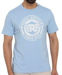 Футболка TEXTURED RE STAMP TS SKY BLUE  , размер XL