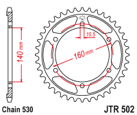 Звезда ведомая JTR502.45 Звезда ведомая JTR502.45