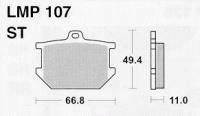 Колодки дискового тормоза AP Racing LMP107 ST  (FDB177)