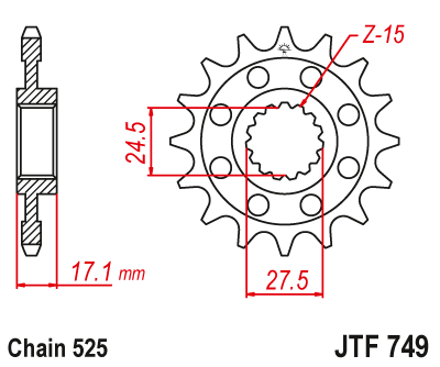 Звезда ведущая JTF749.15
