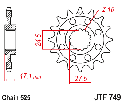 Звезда ведущая JTF749.15
									купить с доставкой Звезда ведущая JTF749.15