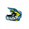 Шлем (кроссовый) Ataki JK801 Rampage синий/желтый глянцевый