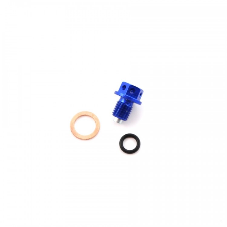 Пробка двигателя сливная с магнитом М12 х1,50  SM-PARTS синяя