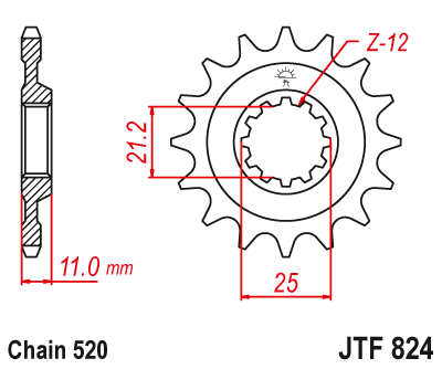 Звезда ведущая JTF824.14SC
									купить с доставкой Звезда ведущая JTF824.14SC