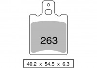 Колодки дискового тормоза Trofeo Organic 263  (LMP267) - S13