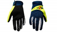Мотоперчатки  HIZER #3 сине желтые (XL)