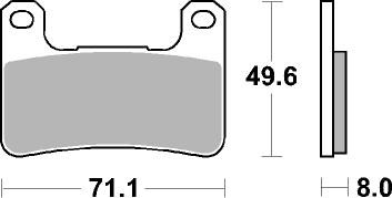 Колодки дискового тормоза AP Racing LMP406 CRR  (FDB2204 / FDB2178 / FA379)