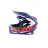 Шлем (кроссовый) Ataki JK801 Rampage синий/красный глянцевый