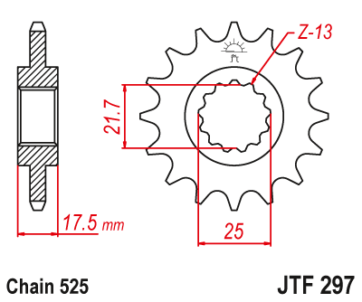 Звезда ведущая JTF297.15RB