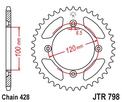 Звезда ведомая JTR798.49