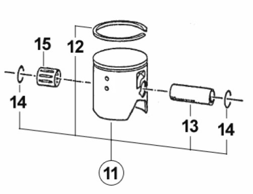 Поршень TM Racing 47,89 2T 85cc