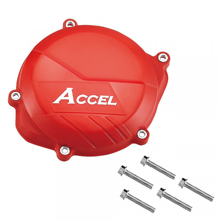Пластиковая защита крышки сцепления ACCEL CRF450R 09-16 Красный