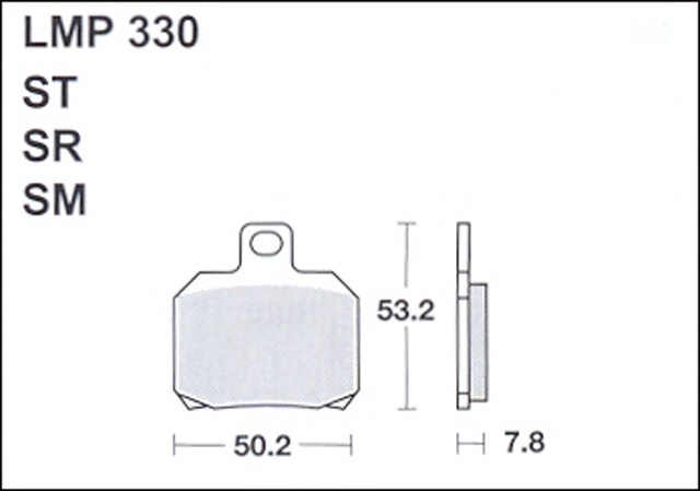 Колодки дискового тормоза AP Racing LMP330 ST  (FDB2074 / FA266)