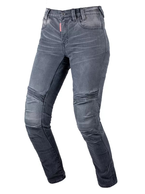 Мотоджинсы Starks Snake Lady EVO жен. Regular fit, Cordura Denim стрейч, чёрный (30)