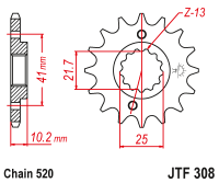 Звезда ведущая JTF308.14