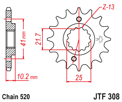 Звезда ведущая JTF308.14