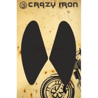 Наклейка на бак Crazy Iron, боковая LOCKER, черная