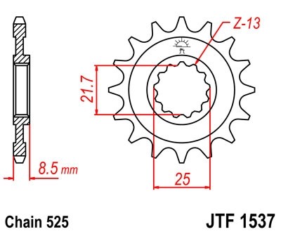 Звезда ведущая JTF1537.16
									купить с доставкой Звезда ведущая JTF1537.16