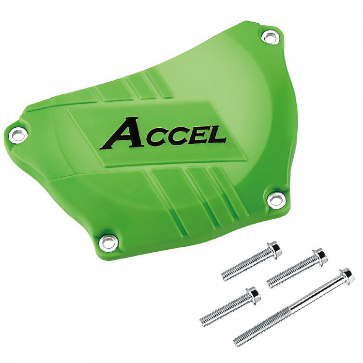 Пластиковая защита крышки сцепления ACCEL KX250F зеленый
