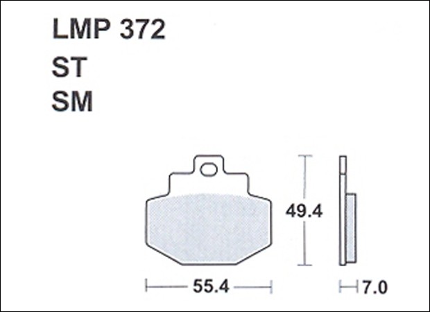 Колодки дискового тормоза AP Racing LMP372 ST  (FDB2115 / FA321)