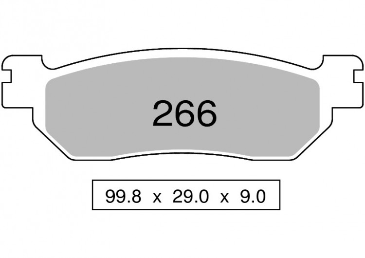 Колодки дискового тормоза Trofeo Sintered 266  (LMP328, FDB2083)