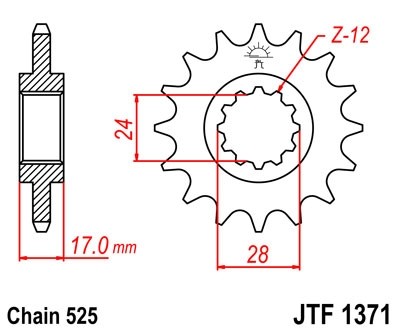 Звезда ведущая JTF1371.15
