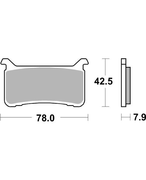 Колодки дискового тормоза AP Racing LMP547 SF (FDB2300ST / MCB893)