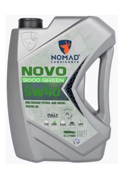 Масло моторное NOMAD Novo 9000 GREEN 5W-40 (5 л.) ACEA C3
