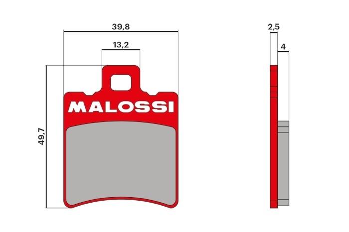 Колодки дискового тормоза Malossi MHR - PIAGGIO NRG / NTT / TPH