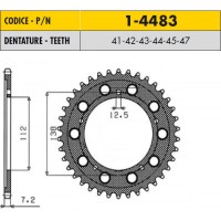 Звезда ведомая Sun Star 1-4483-42 (JTR1304.42)
