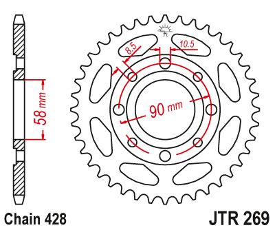 Звезда ведомая JTR269.38