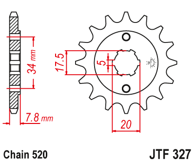 Звезда ведущая JTF327.15