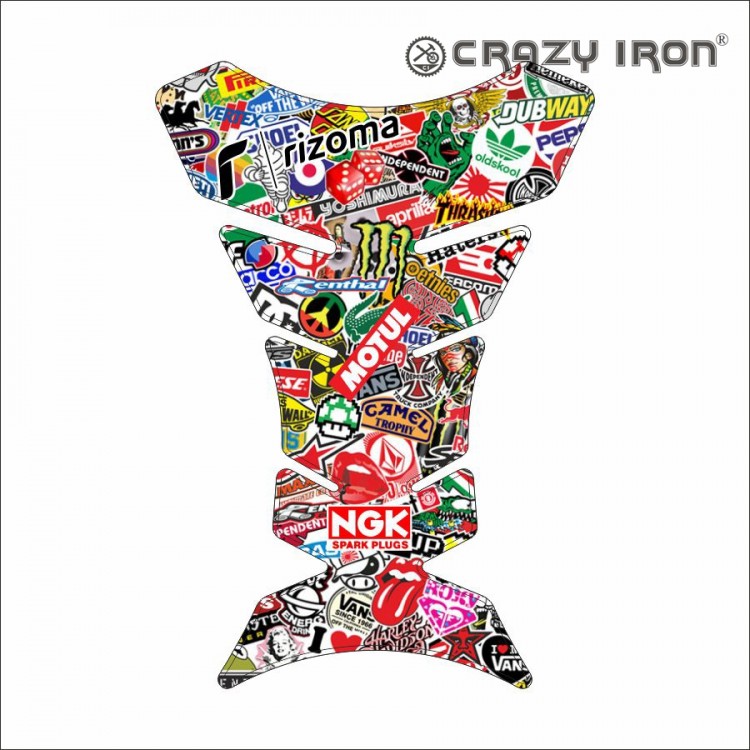 Наклейка на бак Crazy Iron, Fish [Stickerbomb]