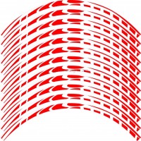 Светоотражающая наклейка на обод колеса CRAZY IRON RED